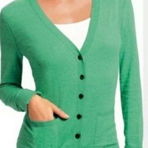 CAbi Vibrant Green V-Neck Cardigan